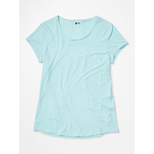 Marmot Aura Clothes - Womens T-Shirts Blue CA2638791 Canada